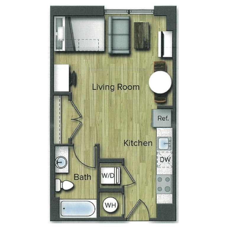 Spacious Studio Apartments in College Park, Maryland