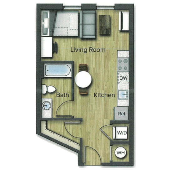 Spacious Studio Apartments in College Park, Maryland