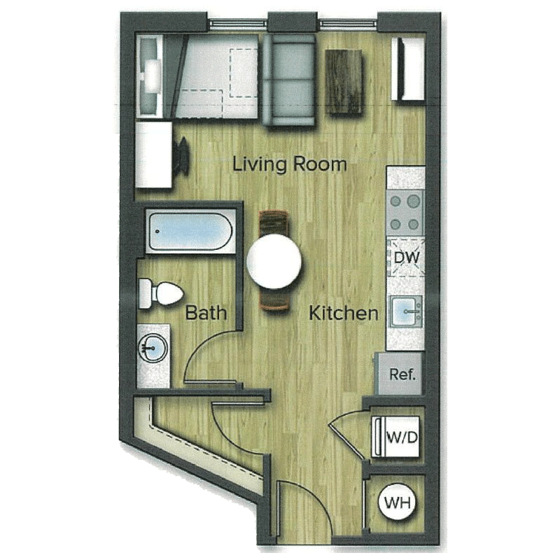 Spacious Studio Apartments in College Park, Maryland